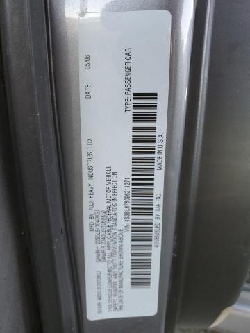 4S3BL676096211271 - 2009 SUBARU LEGACY 2.5 GT GRAY photo 13