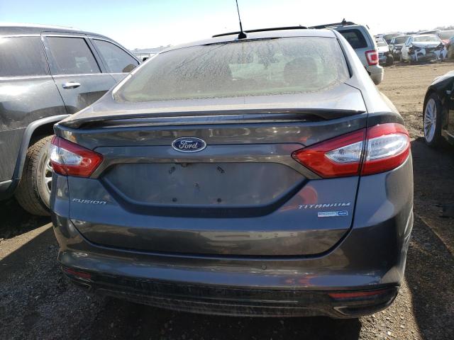 3FA6P0D9XGR267483 - 2016 FORD FUSION TITANIUM GRAY photo 6