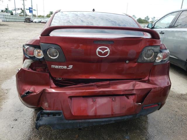 JM1BK32F591241680 - 2009 MAZDA 3 I BURGUNDY photo 6