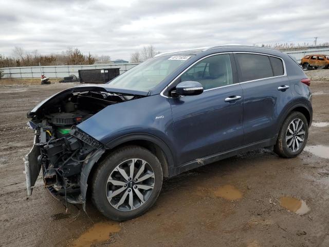 KNDPNCAC0H7204682 - 2017 KIA SPORTAGE EX BLUE photo 1