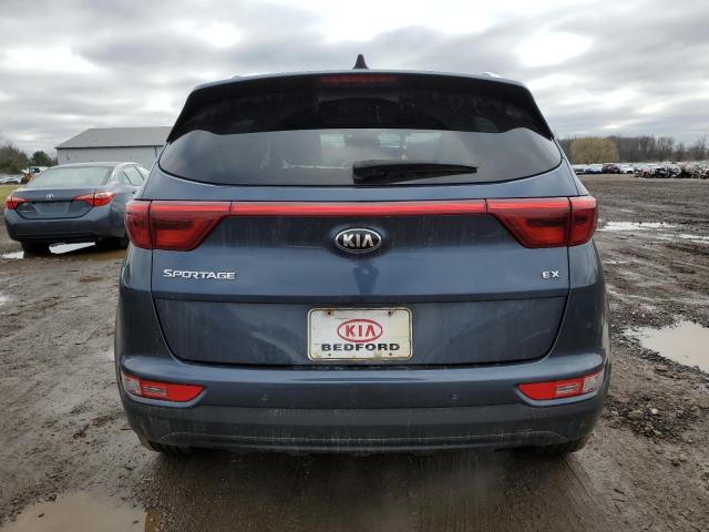 KNDPNCAC0H7204682 - 2017 KIA SPORTAGE EX BLUE photo 6