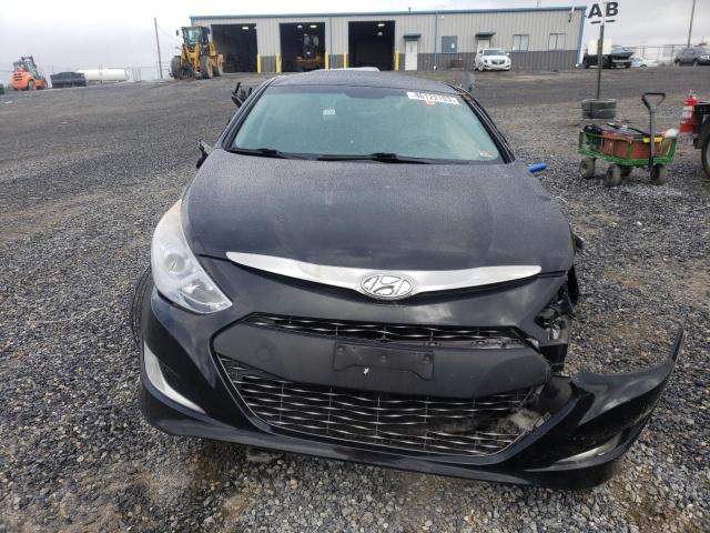 KMHEC4A42DA090639 - 2013 HYUNDAI SONATA HYBRID BLACK photo 5