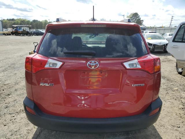 2T3YFREV0FW141357 - 2015 TOYOTA RAV4 LIMITED RED photo 6