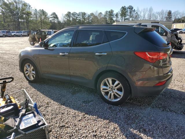 5XYZWDLA7EG136855 - 2014 HYUNDAI SANTA FE S GRAY photo 2