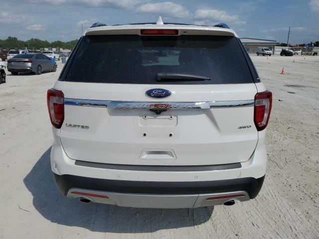 1FM5K8F89GGA68497 - 2016 FORD EXPLORER LIMITED WHITE photo 6