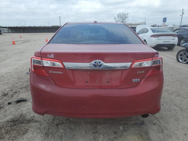 4T1BD1FK6DU091782 - 2013 TOYOTA CAMRY HYBRID RED photo 6