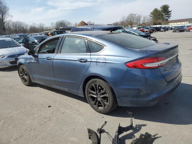 3FA6P0HD9JR145610 - 2018 FORD FUSION SE BLUE photo 2