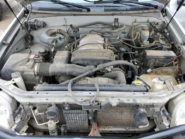 5TBBT44172S328373 - 2002 TOYOTA TUNDRA ACCESS CAB ვერცხლისფერი ფოტო 11