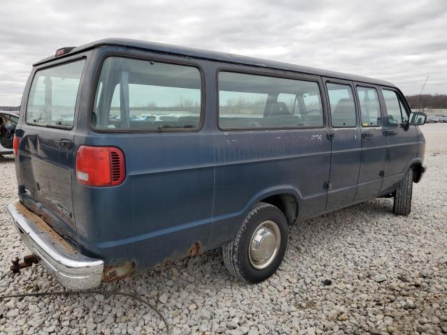 2B5WB35Y1TK149842 - 1996 DODGE RAM WAGON B3500 BLUE photo 3