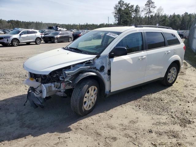 3C4PDCAB8LT207098 - 2020 DODGE JOURNEY SE WHITE photo 1