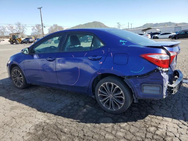 5YFBURHE5GP554121 - 2016 TOYOTA COROLLA L BLUE photo 2