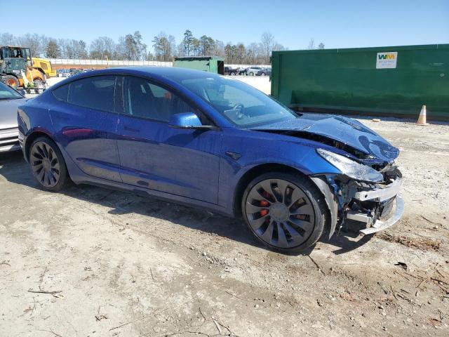 5YJ3E1EC4MF025532 - 2021 TESLA MODEL 3 BLUE photo 4