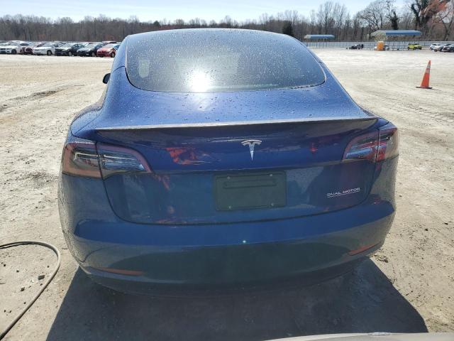 5YJ3E1EC4MF025532 - 2021 TESLA MODEL 3 BLUE photo 6