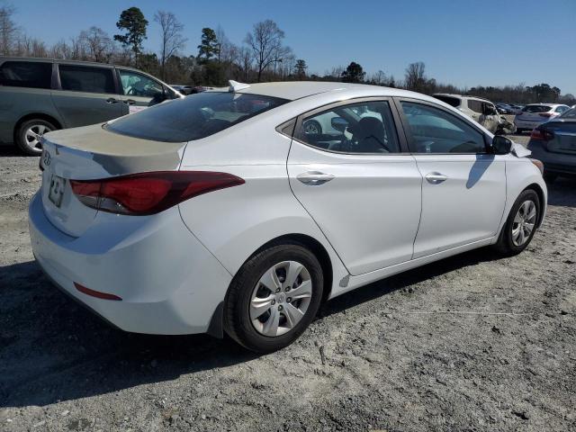 5NPDH4AE1GH797321 - 2016 HYUNDAI ELANTRA SE WHITE photo 3