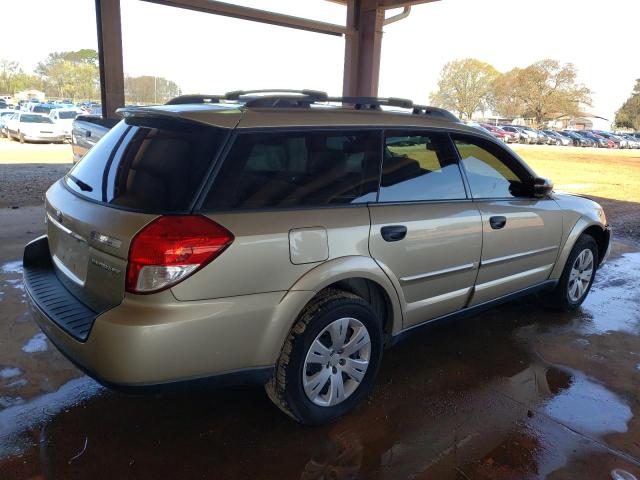 4S4BP60C087306745 - 2008 SUBARU OUTBACK GOLD photo 3