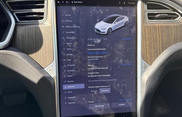 5YJSA1CG8DFP12090 - 2013 TESLA MODEL S WHITE photo 10