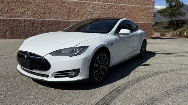 5YJSA1CG8DFP12090 - 2013 TESLA MODEL S WHITE photo 2