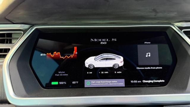 5YJSA1CG8DFP12090 - 2013 TESLA MODEL S WHITE photo 8