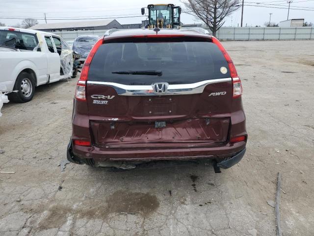 5J6RM4H72GL038143 - 2016 HONDA CR-V EXL RED photo 6