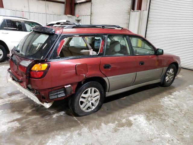 4S3BH675346603839 - 2004 SUBARU LEGACY OUTBACK AWP 红色 照片 3
