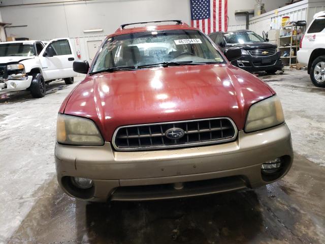 4S3BH675346603839 - 2004 SUBARU LEGACY OUTBACK AWP 红色 照片 5