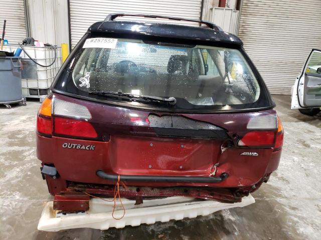4S3BH675346603839 - 2004 SUBARU LEGACY OUTBACK AWP 红色 照片 6
