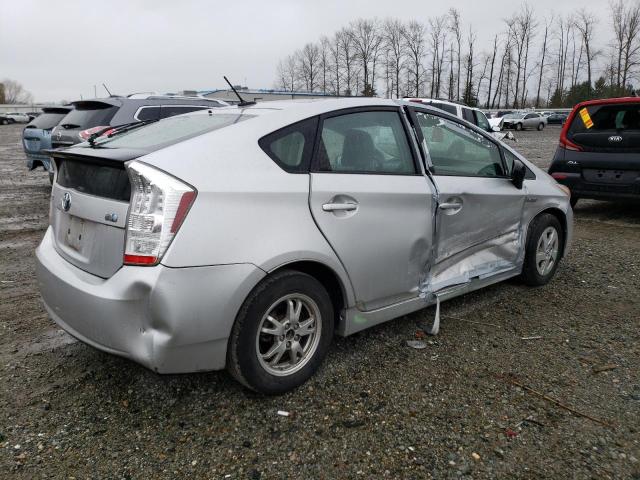 JTDKN3DU6A0217157 - 2010 TOYOTA PRIUS SILVER photo 3