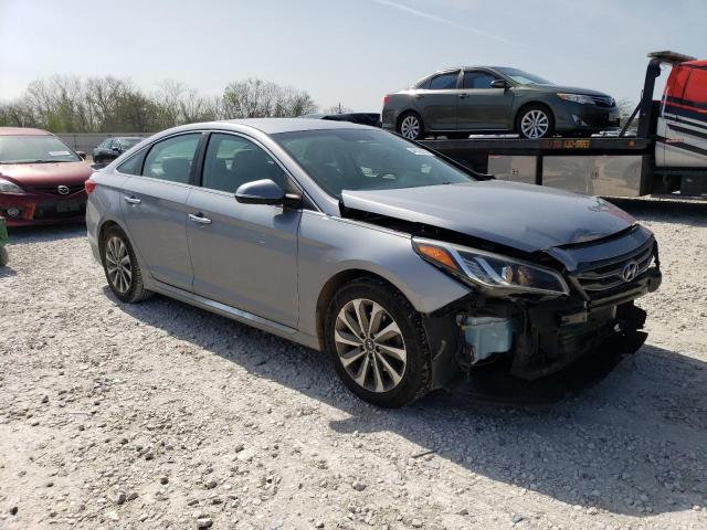 5NPE34AF0FH150029 - 2015 HYUNDAI SONATA SPORT SILVER photo 4