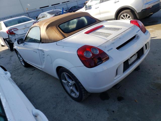 JTDFR320340067647 - 2004 TOYOTA MR2 SPYDER WHITE photo 2