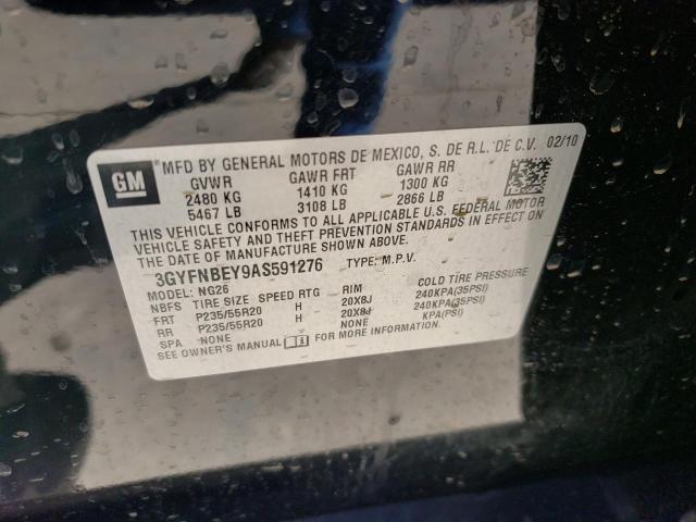 3GYFNBEY9AS591276 - 2010 CADILLAC SRX PERFORMANCE COLLECTION Қара фото 12