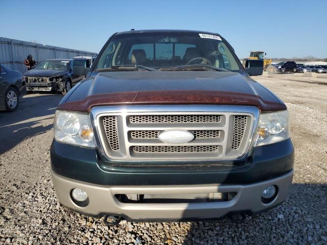 1FTPW14587KD01820 - 2007 FORD F150 SUPERCREW GREEN photo 5