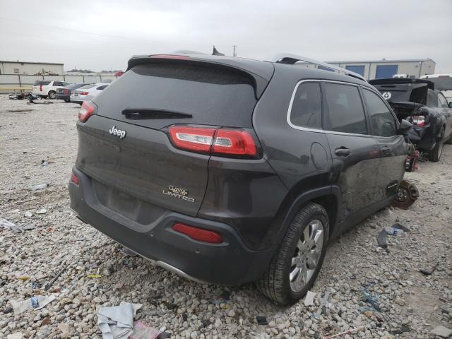 1C4PJLDB4EW261547 - 2014 JEEP CHEROKEE LIMITED GRAY photo 3