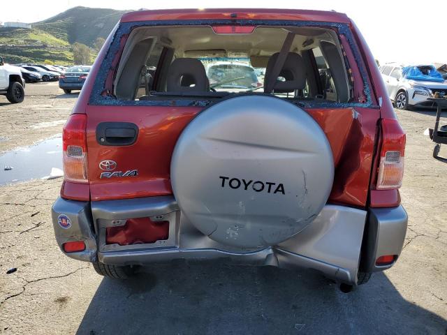 JTEGH20V730118612 - 2003 TOYOTA RAV4 RED photo 6