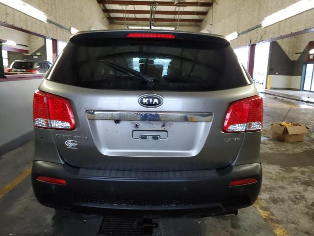 5XYKU4A27DG341299 - 2013 KIA SORENTO EX GRAY photo 6