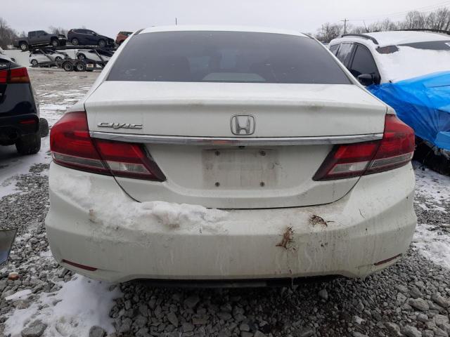 19XFB2F91EE065427 - 2014 HONDA CIVIC EXL WHITE photo 6