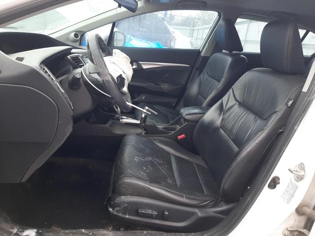 19XFB2F91EE065427 - 2014 HONDA CIVIC EXL WHITE photo 7