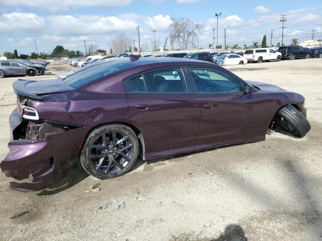 2C3CDXHG4MH625986 - 2021 DODGE CHARGER GT PURPLE photo 3