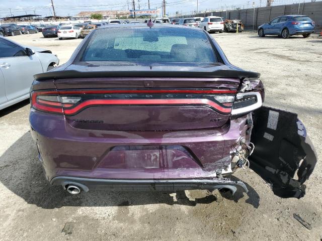 2C3CDXHG4MH625986 - 2021 DODGE CHARGER GT PURPLE photo 6