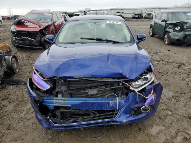 3FA6P0HD8ER327370 - 2014 FORD FUSION SE BLUE photo 5