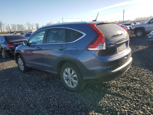 2HKRM4H7XEH655944 - 2014 HONDA CR-V EXL BLUE photo 2