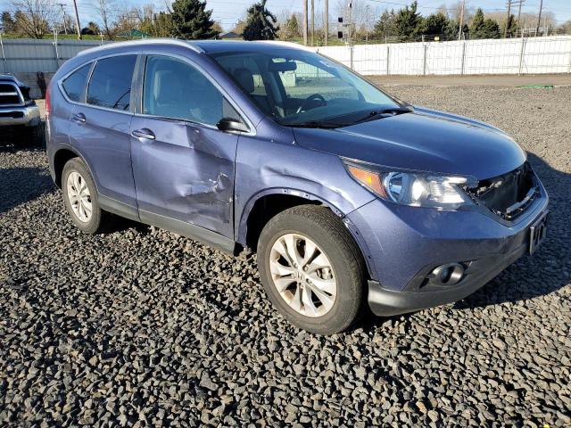 2HKRM4H7XEH655944 - 2014 HONDA CR-V EXL BLUE photo 4