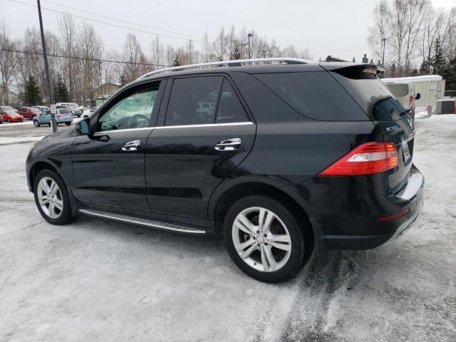 4JGDA5HB9EA323638 - 2014 MERCEDES-BENZ ML 350 4MATIC BLACK photo 2