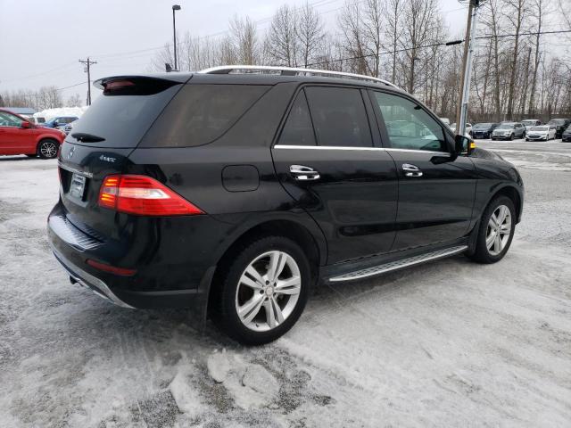 4JGDA5HB9EA323638 - 2014 MERCEDES-BENZ ML 350 4MATIC BLACK photo 3