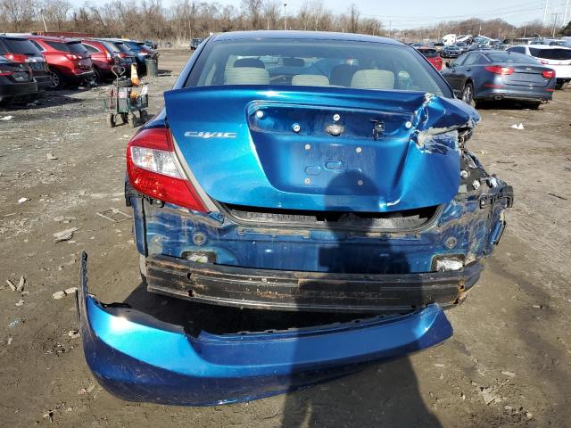 2HGFB2F87CH503054 - 2012 HONDA CIVIC EX BLUE photo 6