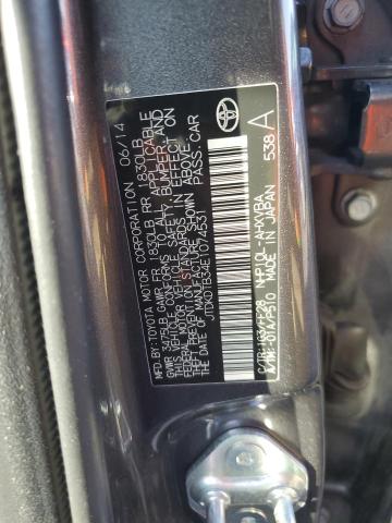 JTDKDTB34E1074531 - 2014 TOYOTA PRIUS C GRAY photo 12