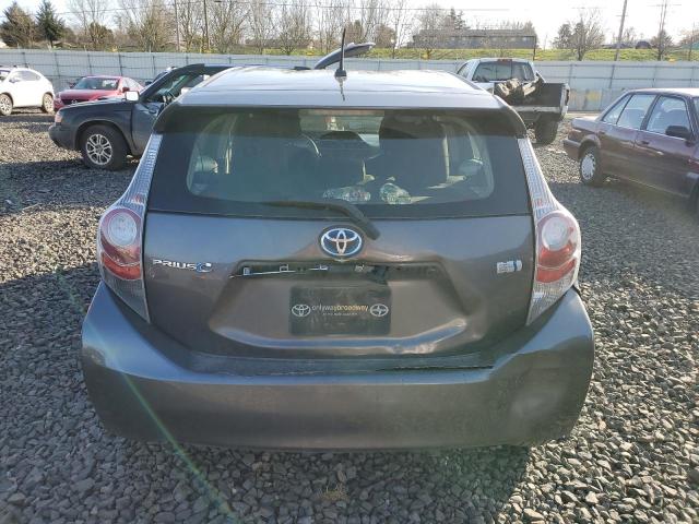 JTDKDTB34E1074531 - 2014 TOYOTA PRIUS C GRAY photo 6