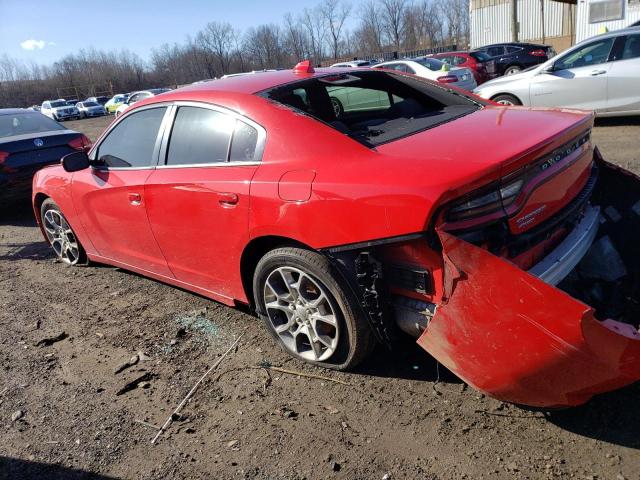 2C3CDXJG0HH576608 - 2017 DODGE CHARGER SXT RED photo 2