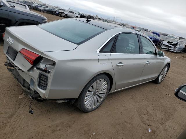 WAU3GAFD7FN018397 - 2015 AUDI A8 L QUATTRO SILVER photo 3