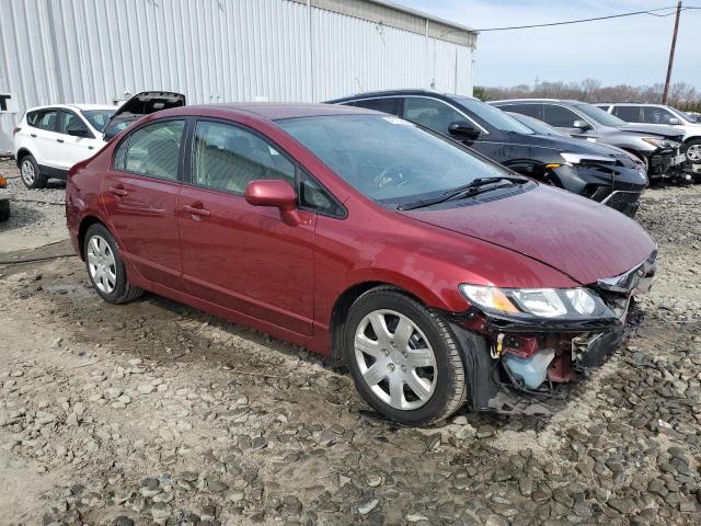 19XFA1F59BE034030 - 2011 HONDA CIVIC LX BURGUNDY photo 4