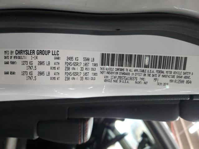 1C4PJMBS7EW196976 - 2014 JEEP CHEROKEE TRAILHAWK 白色 照片 13